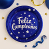 PLATOS CUMPLEAÑOS AZUL *10U