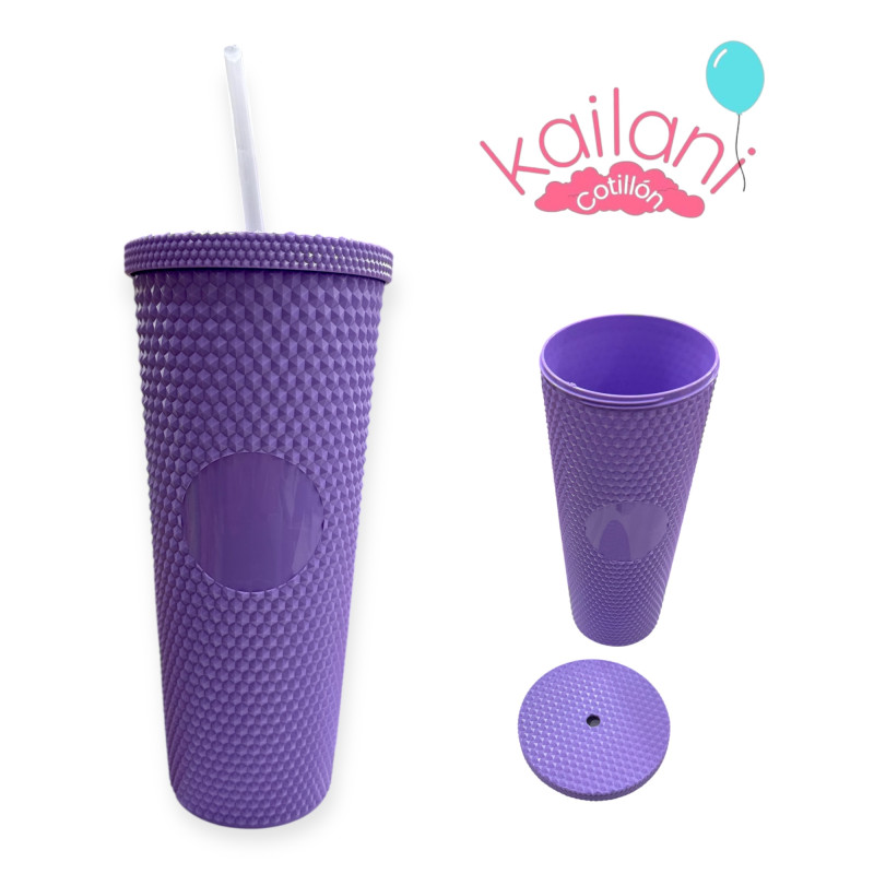 VASO DIAMANTE LILA *6U