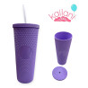 VASO DIAMANTE LILA *6U