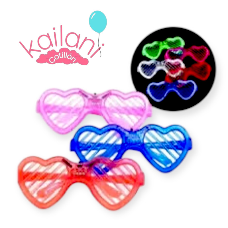LENTES CORAZÒN LED *12U