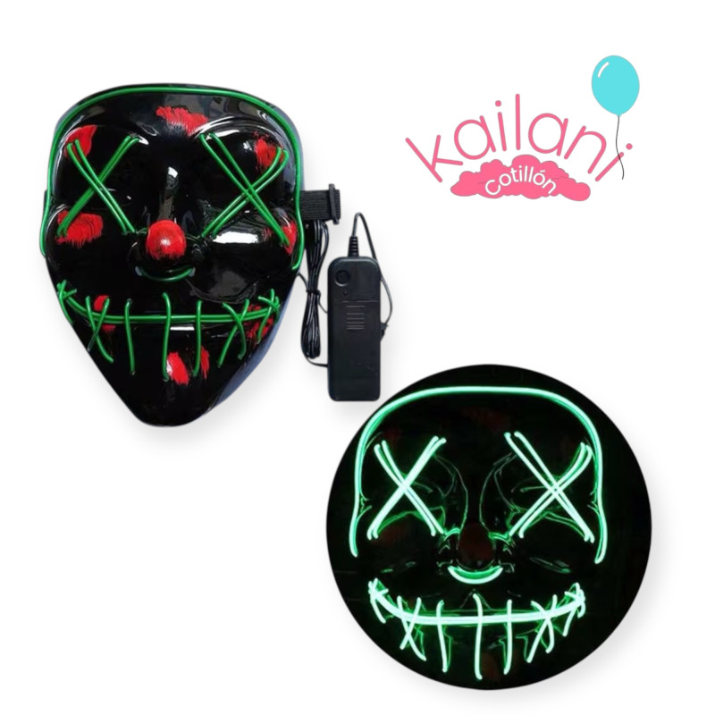 MASCARA LA PULGA CON LED VERDE *1U