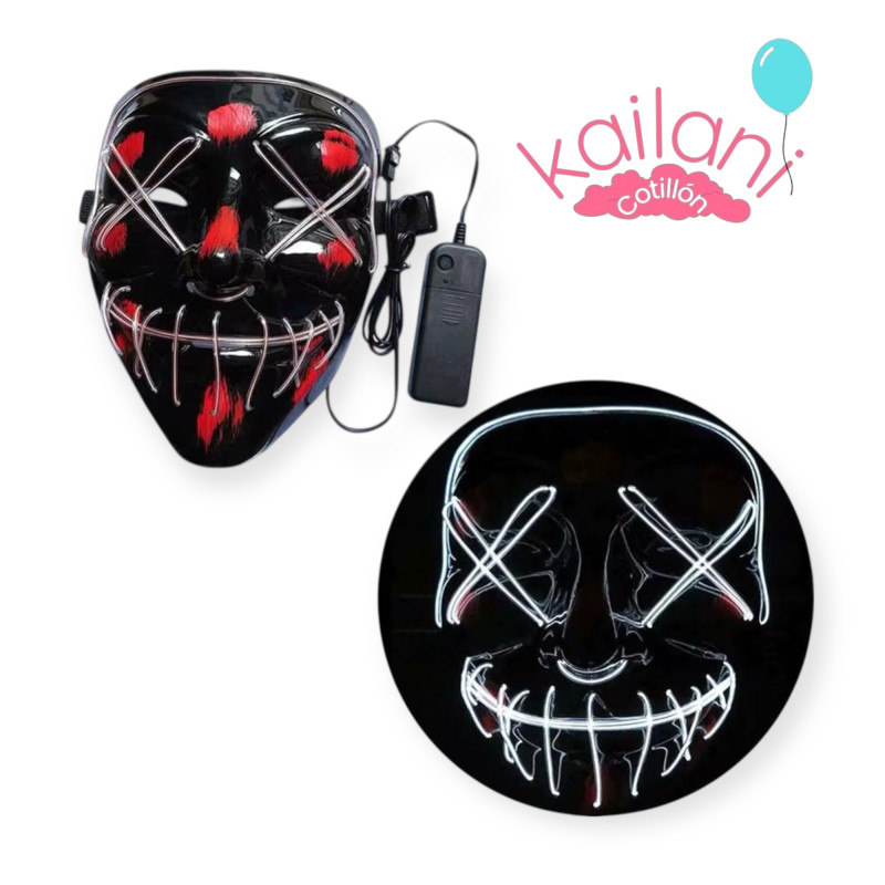 MASCARA LA PULGA CON LED BLANCO *1U