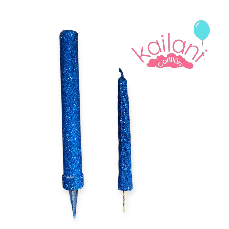 VELA Y BENGALA AZUL *1U