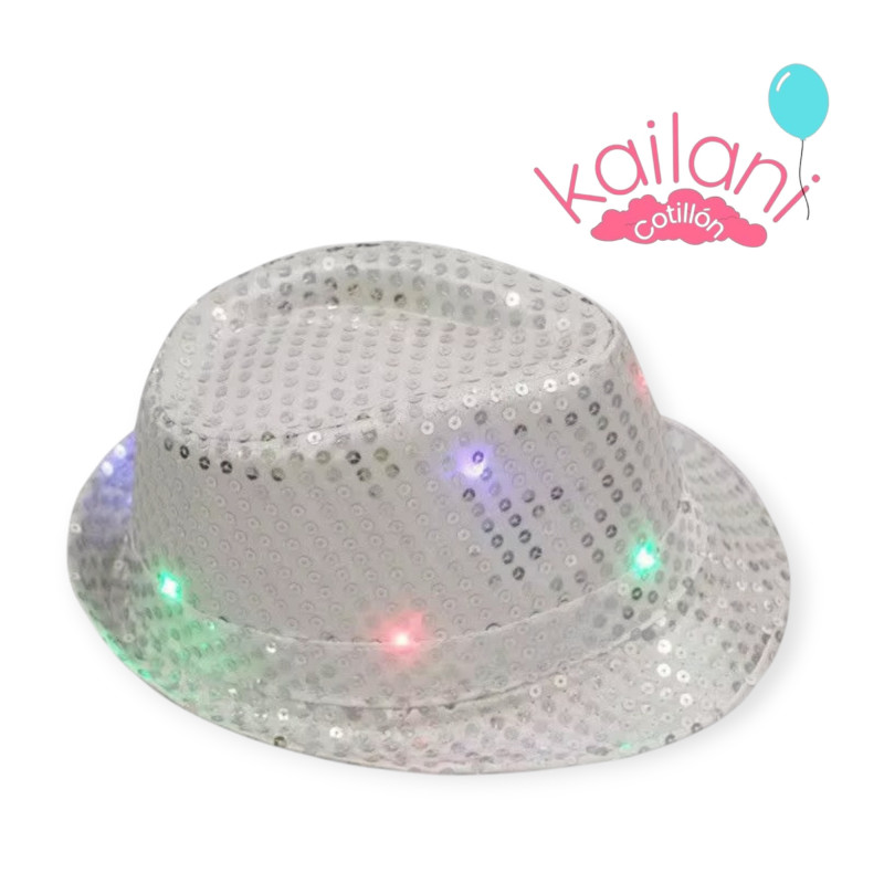 SOMBRERO CON LENTEJUELA LED *1U