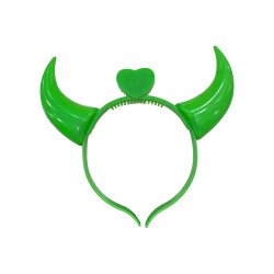 VINCHA DIABLA LED VERDE *6U