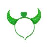 VINCHA DIABLA LED VERDE *6U