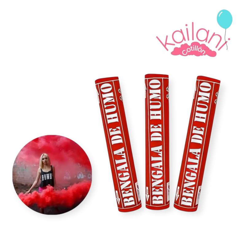 BENGALA DE HUMO ROJO *1U