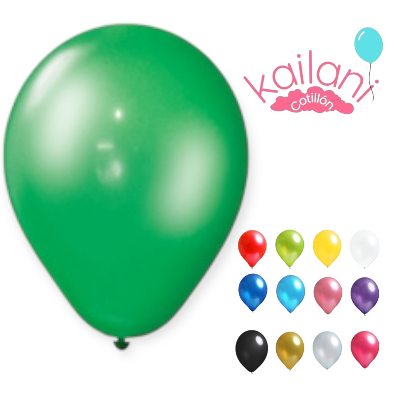 GLOBO VERDE PERLADO 9" *25U