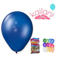 GLOBO NEGRO PERLADO 9" *25U