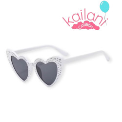 LENTE CORAZON BLANCO CON STRASS *6U