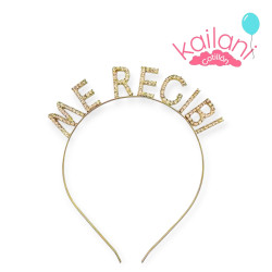 VINCHA ME RECIBI DORADA *1U