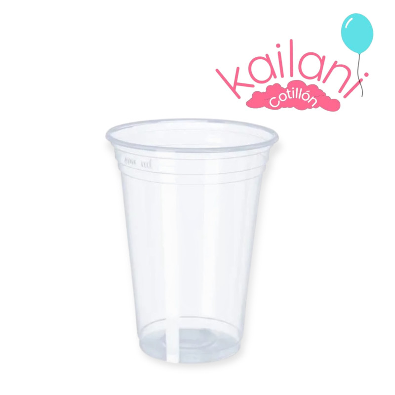 VASO PLÀSTICO FAST FOOD 300cc TRANSPARENTE *50U