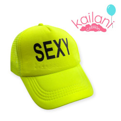 GORRA TRUCKER AMARILLO FLUO...