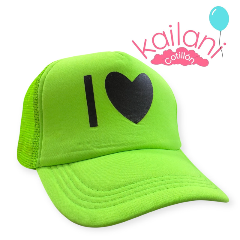 GORRA TRUCKER VERDE FLUO *1U