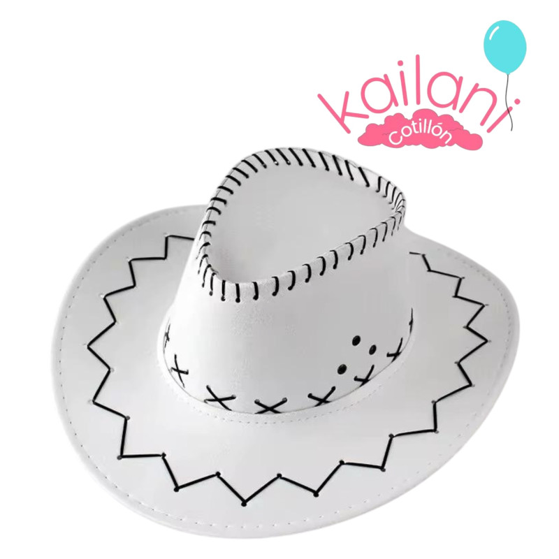 SOMBRERO COWBOY BLANCO *1U