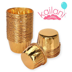 CUPCAKE DORADO METALIZADO *50U