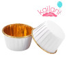 CUPCAKE BLANCO METALIZADO *50U