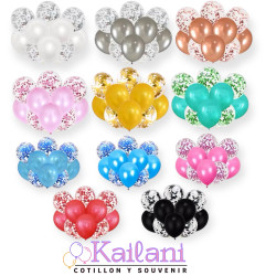 SET DE GLOBOS DORADO *10U