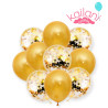 SET DE GLOBOS DORADO *10U