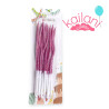 VELAS CON BRILLO ROSA *12U