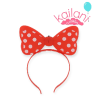 VINCHA MINNIE LED ROJO *6U
