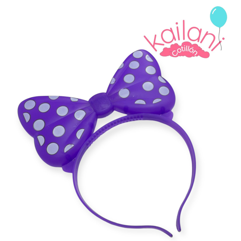 VINCHA MINNIE LED VIOLETA *6U