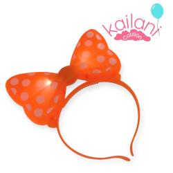 VINCHA MINNIE LED NARANJA *6U