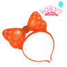 VINCHA MINNIE LED NARANJA *6U
