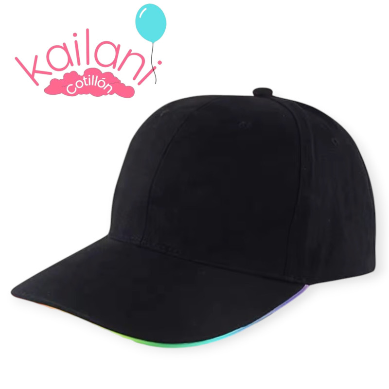 VISERA NEGRO LED MULTICOLOR *1U