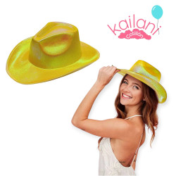 SOMBRERO TORNASOLADO TURQUESA *1U