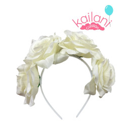 VINCHA 4 FLORES NATURAL *1U