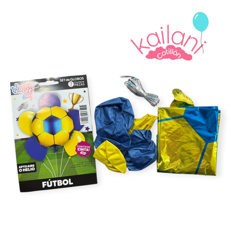 SET DE GLOBOS 7 PIEZAS BOCA *1U