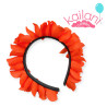VINCHA FLORES HAWAIANA NARANJA *12U