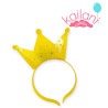 VINCHA CORONA LED AMARILLO *6U