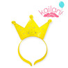 VINCHA CORONA LED AMARILLO *6U