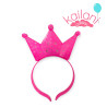 VINCHA CORONA LED FUCSIA *6U