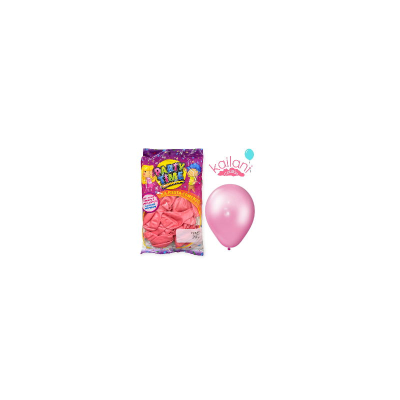 GLOBO PERLADO 12" ROSA *25U
