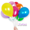 GLOBO PERLADO 12" ROJO *25U