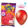 GLOBO PERLADO 12" ROJO *25U