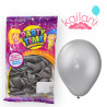 GLOBO PERLADO 12" PLATEADO *25U