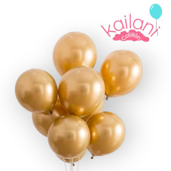 GLOBO CHROMADO 12" DORADO *50U