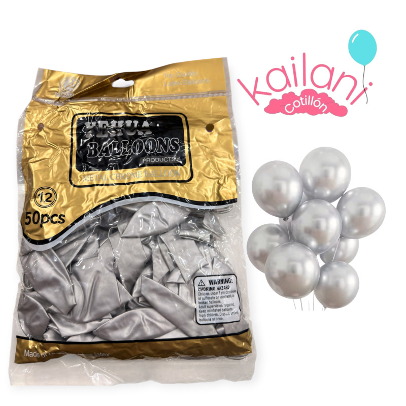 copy of GLOBO CHROMADO 12" DORADO *50U