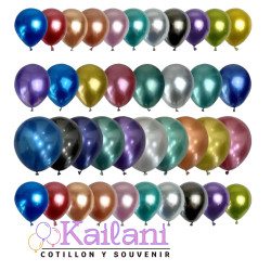 copy of GLOBO CHROMADO 12" DORADO *50U