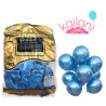 GLOBO CHROMADO 12" AZUL *50U