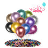 GLOBO CHROMADO 12" NEGRO *50U