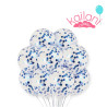 GLOBO CRISTAL 12" CONFETI SURTIDO *50U