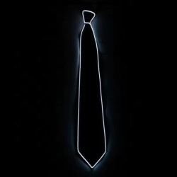 CORBATA RISKY NEÒN BLANCO *1U