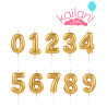 VELA NUMERAL DORADO NUMERO 2 *1U
