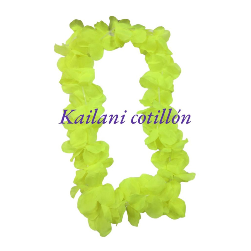 Collar Hawaiano UV Floor – Naranja Fluorescente | Reacciona A La Luz Negra – Perfecto Para Fiestas Neon Y Tropicales