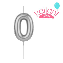 VELA NUMERAL PLATEADO...